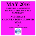 Year 9 May 2016 Numeracy Calculator - Answers